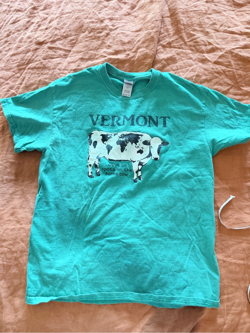 Gildan Green Vermont Cow Graphic Tee